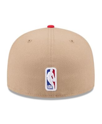 Men's Tan/Red Chicago Bulls 2024 NBA Draft 59FIFTY Fitted Hat