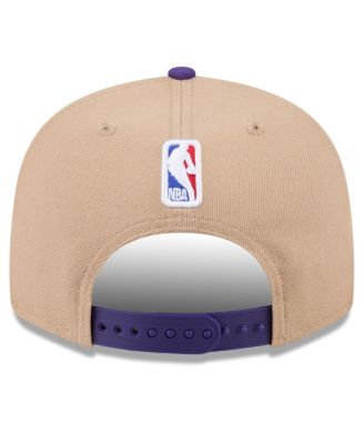 Men's Tan/Purple Los Angeles Lakers 2024 NBA Draft 9FIFTY Snapback Hat