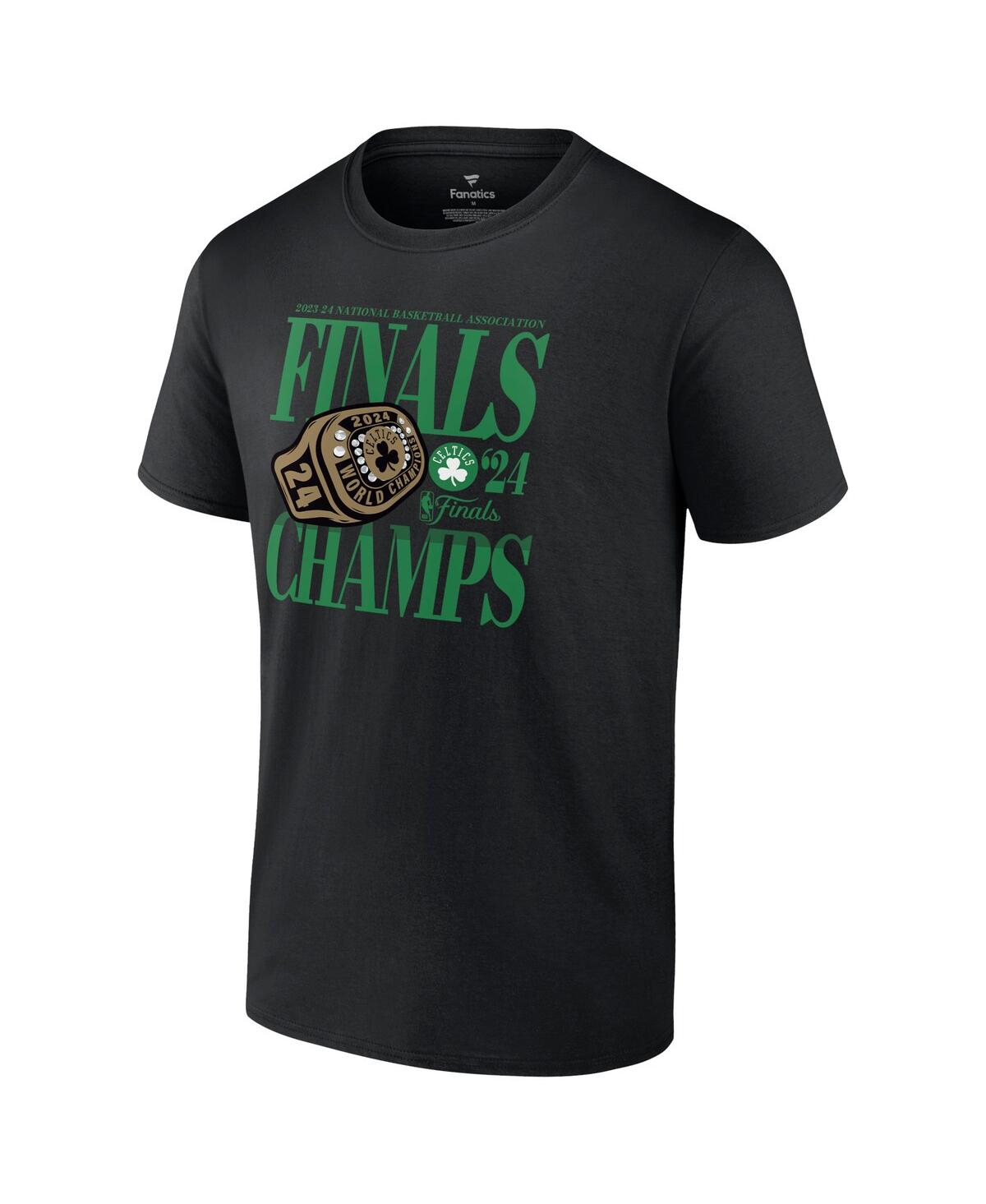 Fanatics Men's Black Boston Celtics 2024 Nba Finals Champions Ball Screen Ring T-shirt In Black
