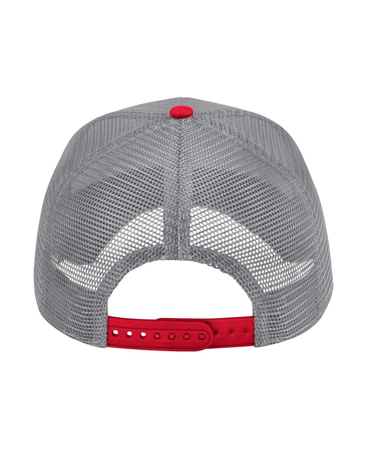 Colosseum Men's Gray Ohio State Buckeyes Wyatt Adjustable Hat In Navy