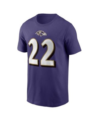 Men's Derrick Henry Purple Baltimore Ravens Player Name Number T-Shirt