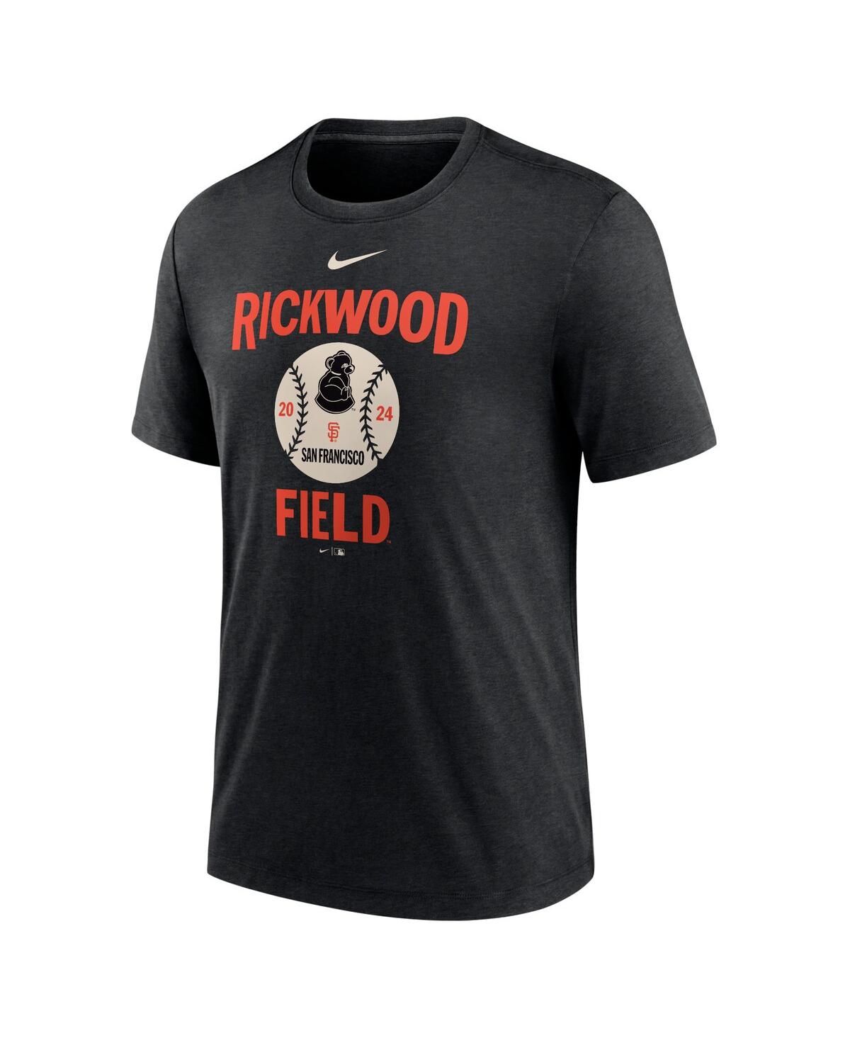 Nike Men'sSan Francisco Giants 2024 Rickwood Classic Tri-Blend T-Shirt - Heather Black