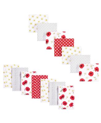 Girls 14Pc Burp Cloths and Receiving Blankets