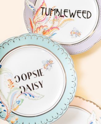 Floral Tea Plates, Set of 4