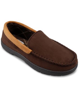 Haggar - Men's Microsuede Fleece-Lined Venetian Slippers