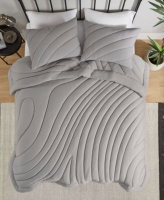 Juniper Puffy 3-Pc. Comforter Set, King/California King