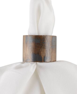 Wood Band Napkin Ring Set of 6