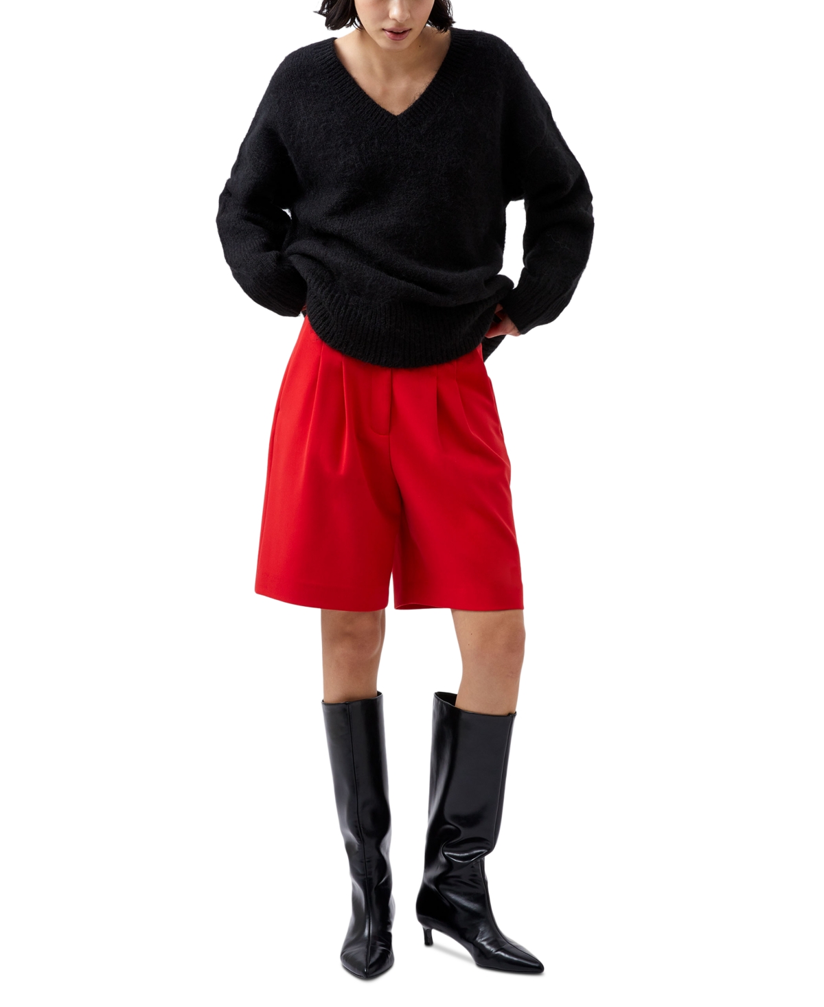 French Connection Women's Azra Twill Bermuda Shorts