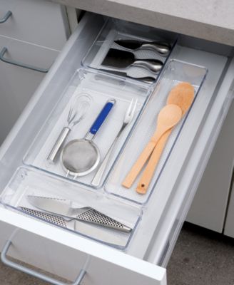 - Set of 6 - 6&amp;quot; X 6.25&amp;quot; Clear Drawer Organizer