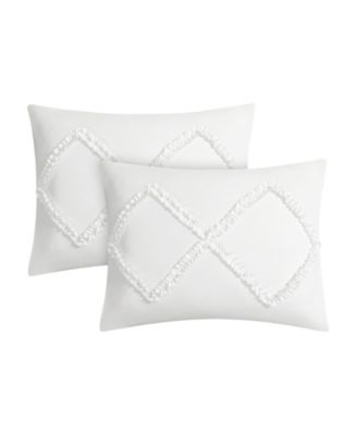 Diamond Ruffle 3 Piece Reversible Comforter Set, Full/Queen