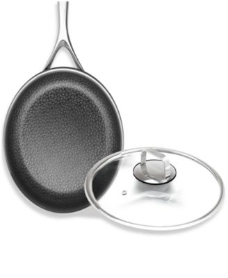 DiamondClad 12" Hybrid Nonstick Stainless Steel Frypan with Lid