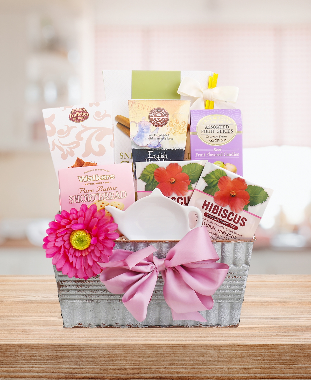 Alder Creek Gift Baskets Mother's Day Afternoon Tea Essentials Gift, 9 Piece