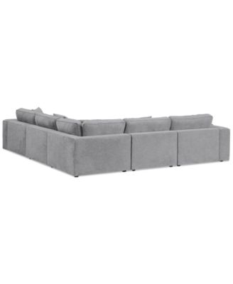 CLOSEOUT! Nycolle 5-Pc. Modular Fabric L-Shape Sectional, Created for Macy's