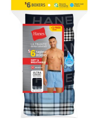 Men's 5+1 Bonus Pack Woven Boxers