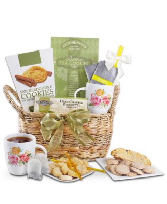 Alder Creek Gift Baskets Tea Time Wicker Holiday Gift Basket - Macy's
