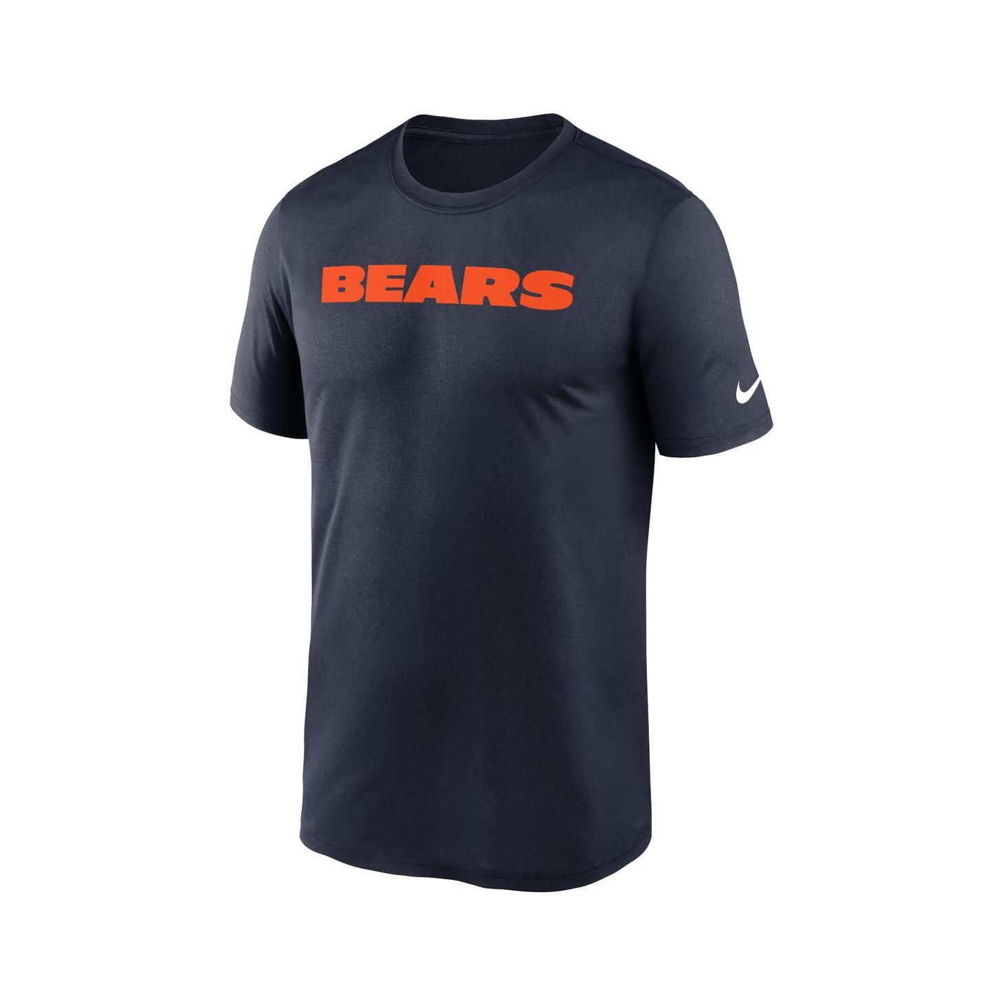 Мужская футболка Nike Blue Chicago Bears Primetime Legend Wordmark Performance — фото 2