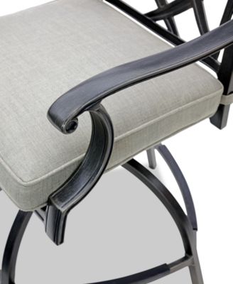 Wythburn 7-pc. Outdoor Bar Height Fire Pit Chat Set, Created for Macys