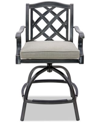 Wythburn 7-pc. Outdoor Bar Height Fire Pit Chat Set, Created for Macys