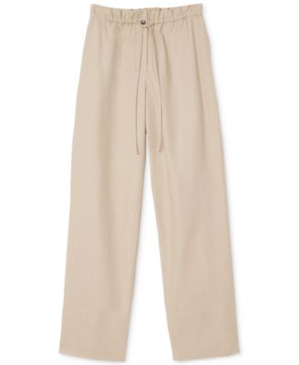 Women's Annie Paper Bag Drawstring Cotton Pull-On Pants