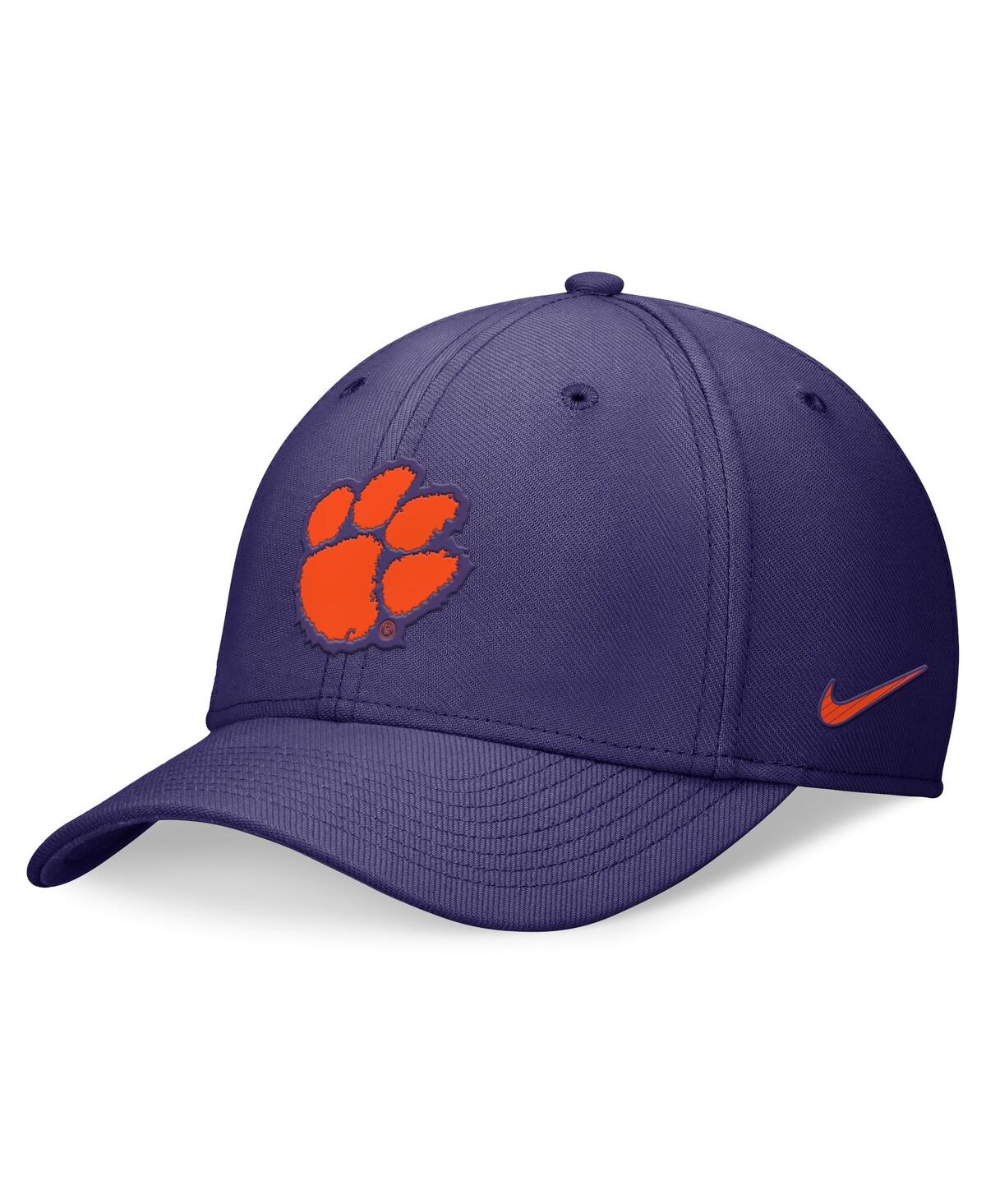 Men's and Women's Purple Clemson Tigers 2024 Sideline Swoosh Flex Hat - Purple