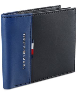 Men's RFID Pop Color Leather Bifold Wallet