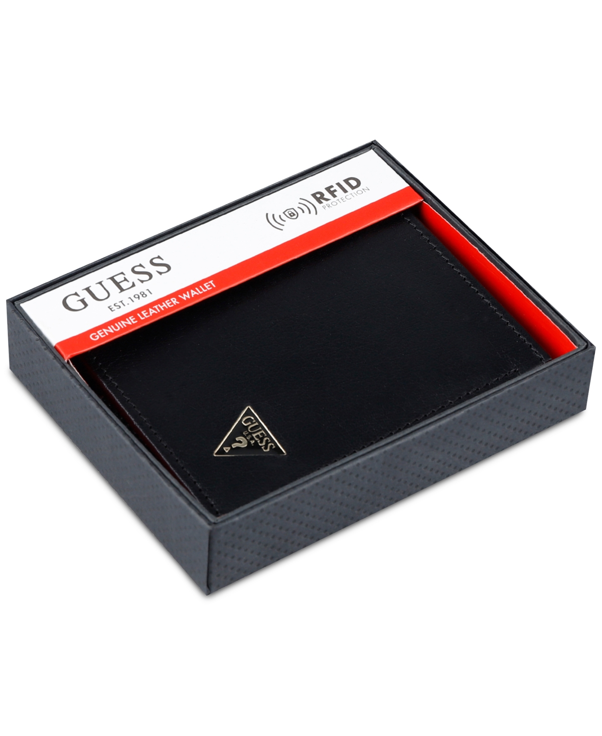 Guess Men's Chavez Logo Fold Wallet In Black