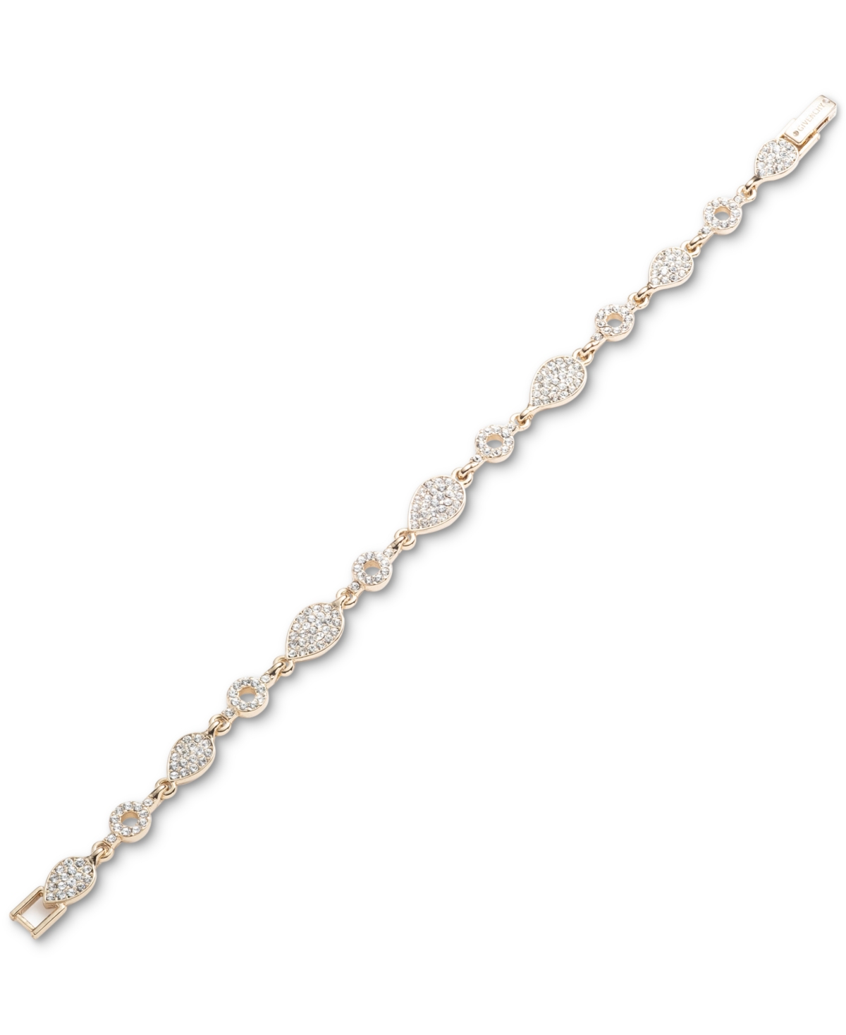 Givenchy Mixed-Cut Crystal Cluster Flex Bracelet