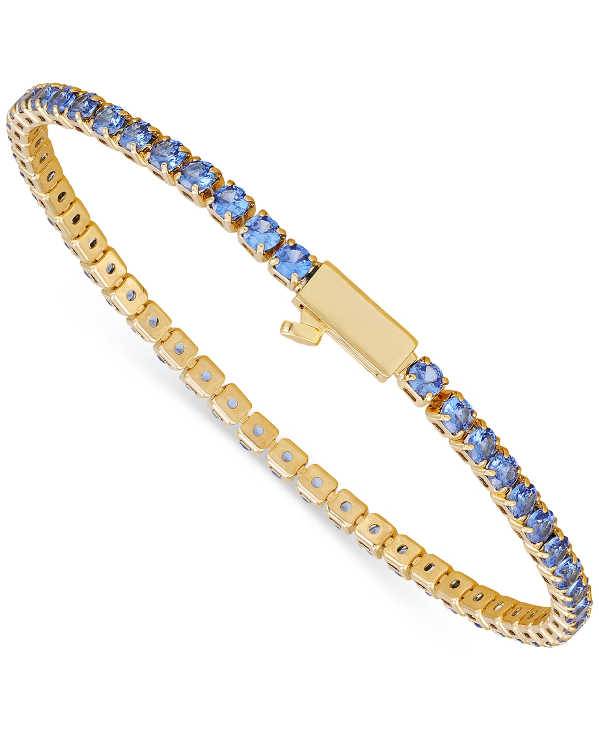 Gold-Tone Color Crystal Bangle Bracelet - Gold