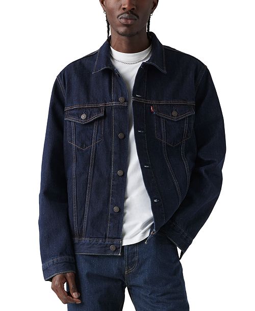 alfani Levi's Men's Regular Fit Non-Stretch Denim Trucker Jacket Men's Fashion & Accessories