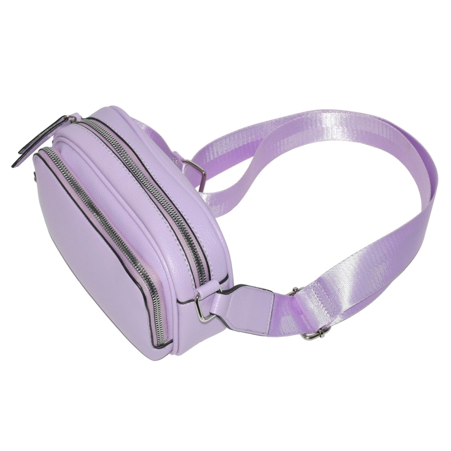 Женская сумка Nicci Ladies' Crossbody Bag with Front Zipper Pocket, цвет: Сиреневый — фото 10
