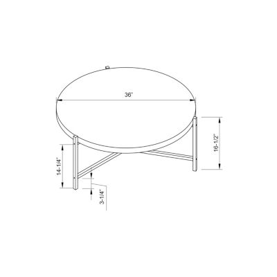 Streamdale Coffee Table White Silver