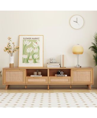 Modern Farmhouse TV Stand for 85" TVs