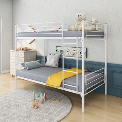 Twin-Over-Twin Bunk Bed with Ladder