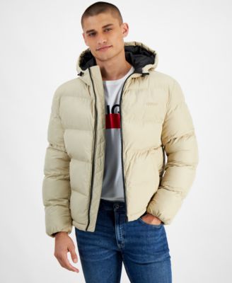 Hugo Boss - Men's Beazly2436 Slim-Fit Quilted Full-Zip Hooded Puffer Jacket