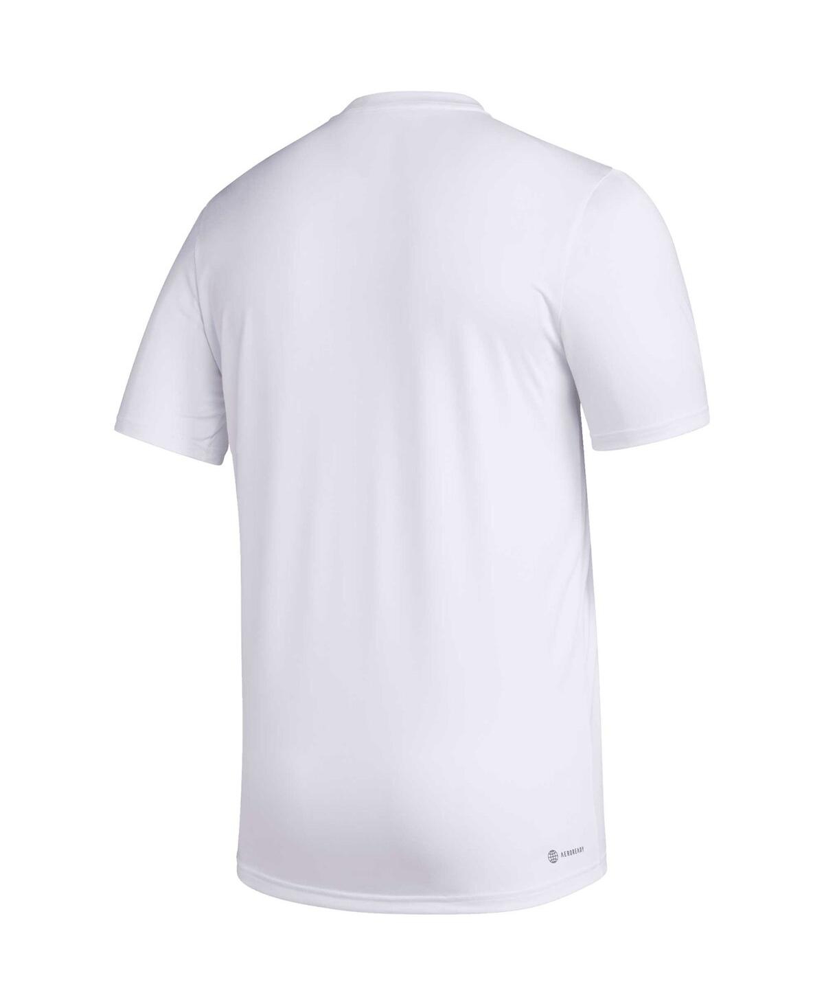 Adidas Originals Men's X Rich Mnisi Pride Collection White Texas A M Aggies Pregame Aeroready T-shirt In White
