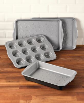 Disney Bake with Mickey Mouse Steel 4-Piece Bakeware Set