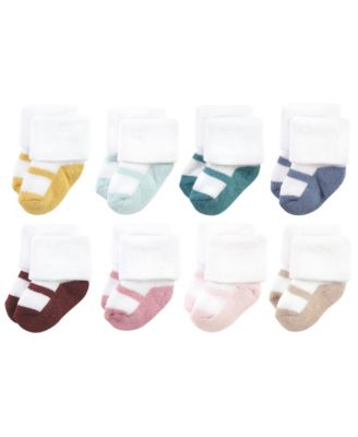 Baby Girls Hudson Plush Terry Socks 8 Pack