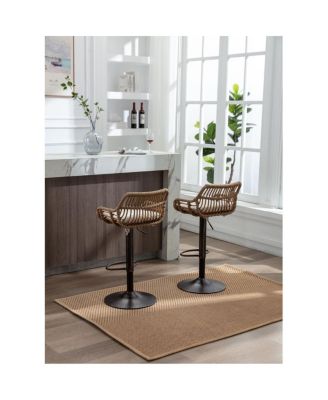 Simplie Fun 2 Piece/S Swivel Bar Stools Set for Kitchen or Dining Room