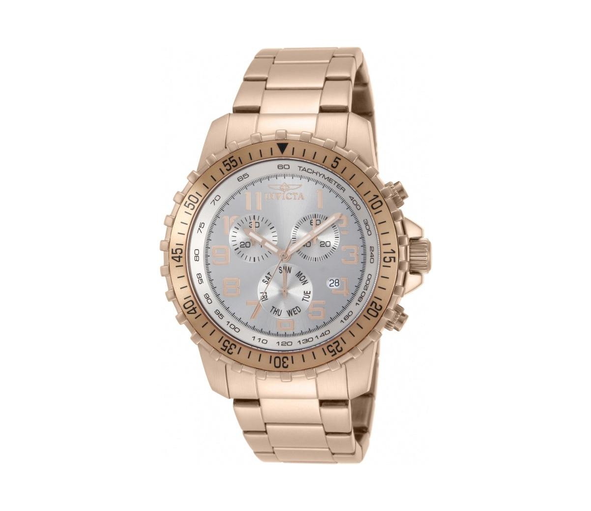 Invicta Men's Specialty Quartz ChronographDial Stainless Steel Bracelet Watch - Silver