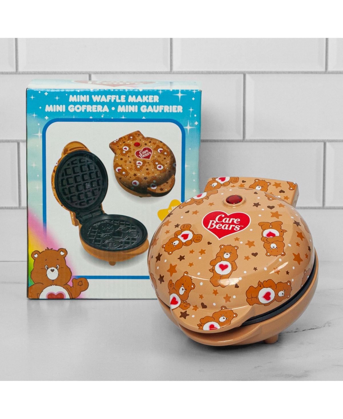 Uncanny Brands Care Bears Tenderheart Mini Waffle Maker - Kitchen Appliance