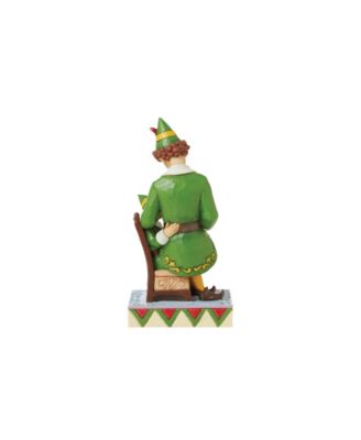 Buddy The Elf Sitting on Papa Elf Figurine