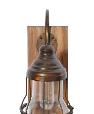 17" Metal  Battery Operated Accent Lamp with Included Fixed LED Light