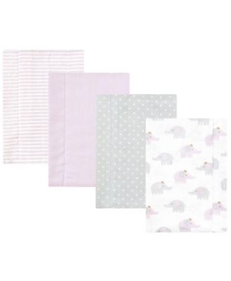 Girls 4Pk Flannel Burp Cloth (Cotton Poly)