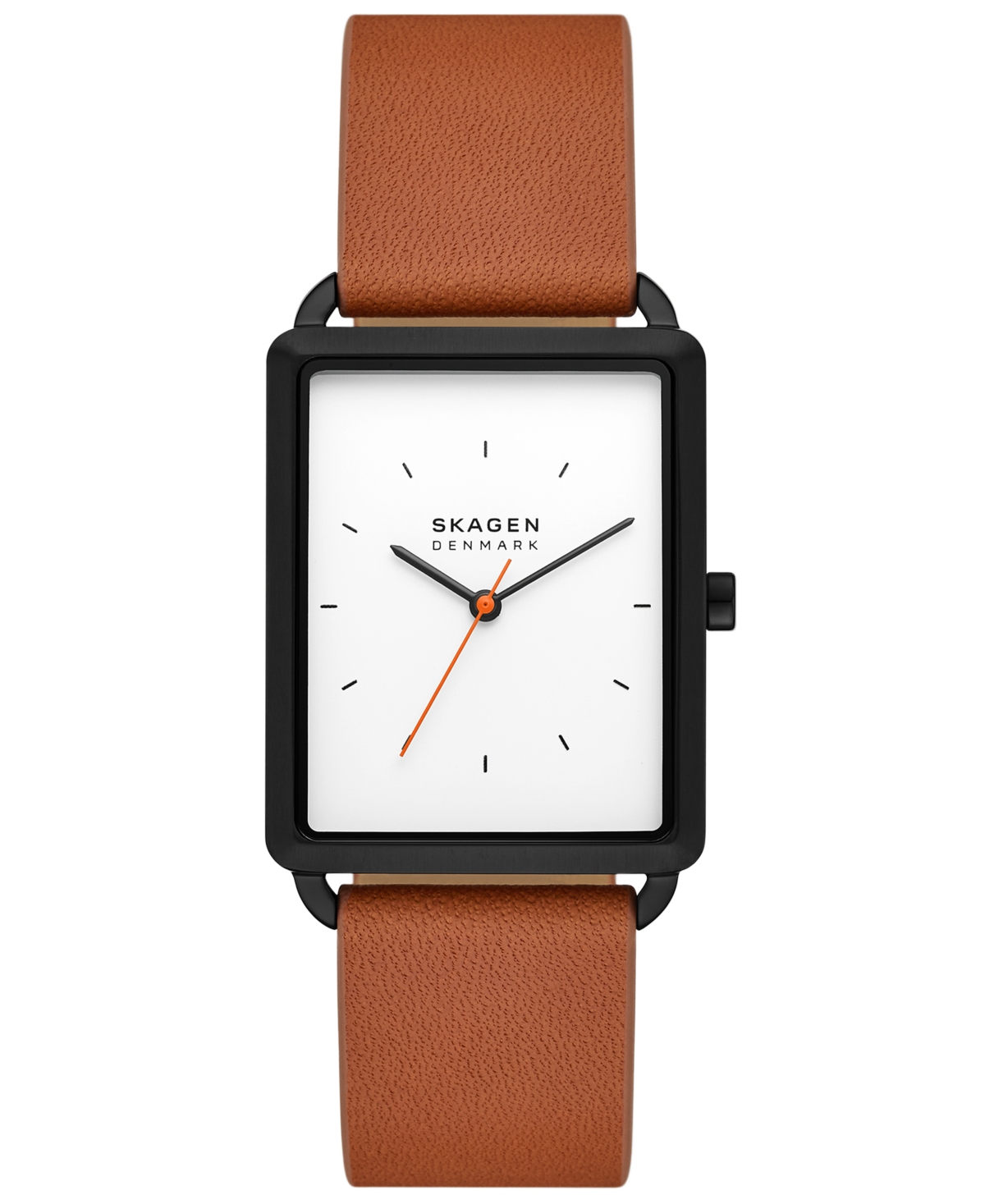 Men's Hagen Three Hand Brown Pro-Planet Leather 36mm - Brown