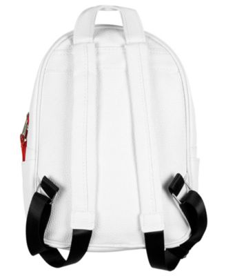 Signature Bow Face and 3D Ear Design Faux Leather Mini Backpack