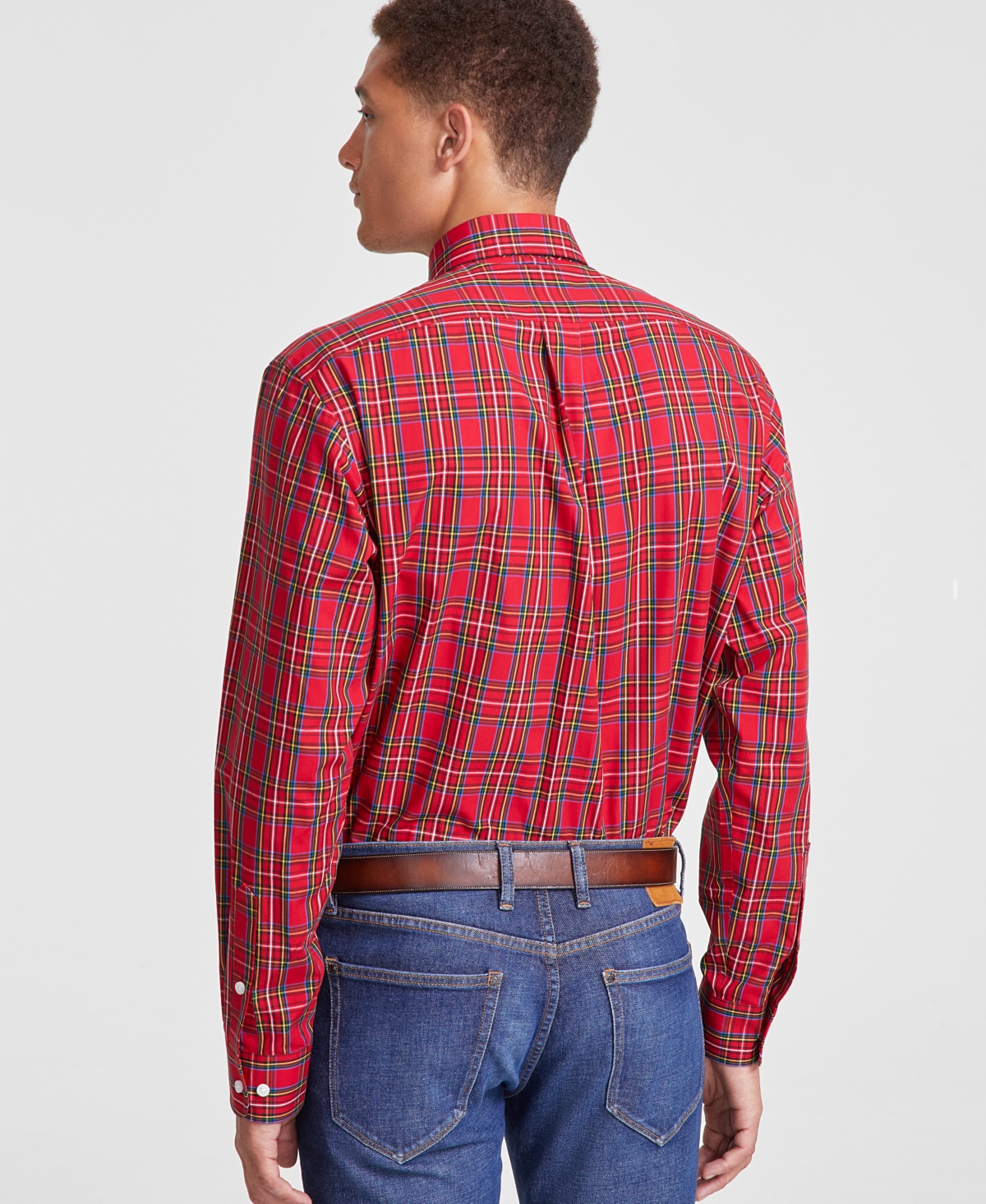 Club Room Men's Regular Fit Cotton Dress Shirt, Created for Macy's -black