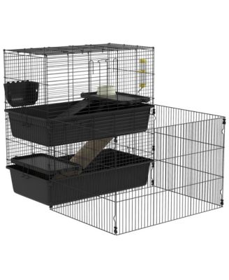 Small Animal Cage With Playpen For Guinea Pig Hedgehog Bunny