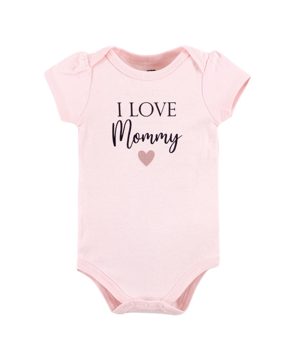 Hudson Baby Baby Girls Cotton Bodysuit and Pant Set Mommy Pink Navy