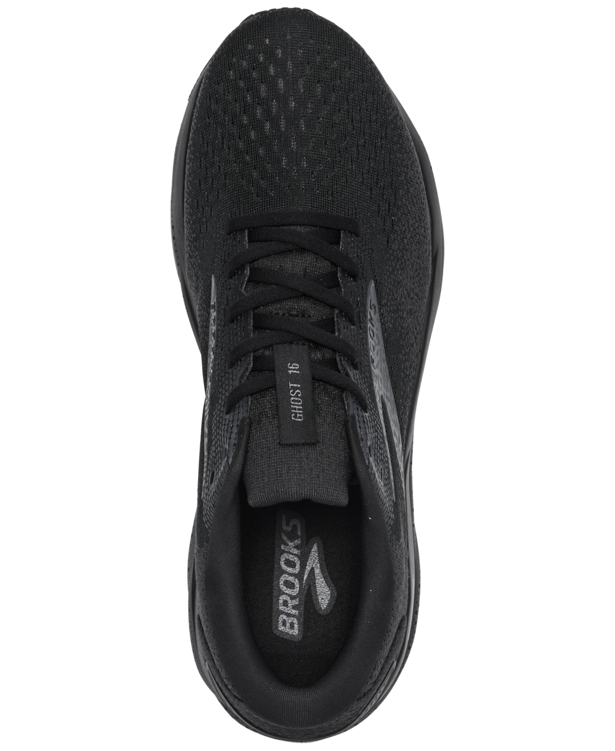 Brooks Women's Ghost 16 Running Shoes In Black/black/ebony In Black