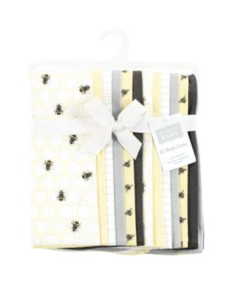 Soft Cotton Poly Flannel Burp Cloths 12 Pack